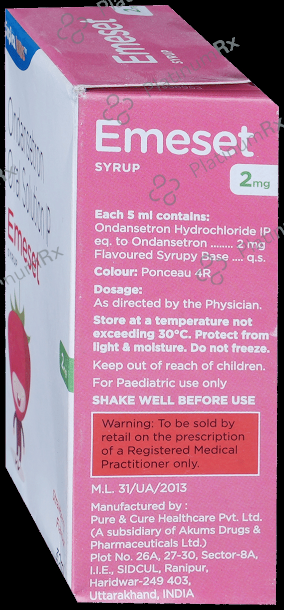 Emeset 2mg Syrup Strawberry 30ml