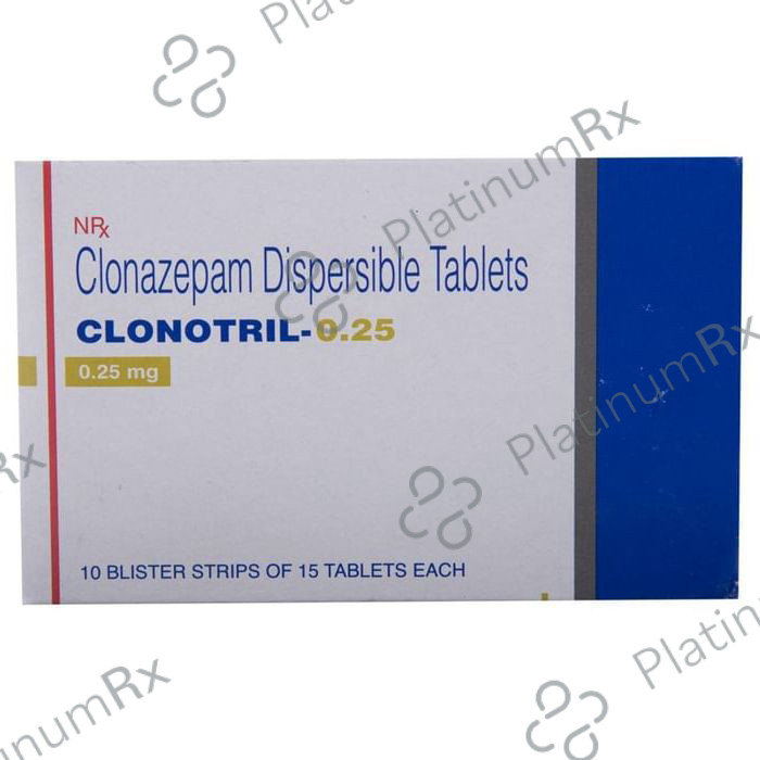Clonotril 0.25mg Tablet DT 15 tablets
