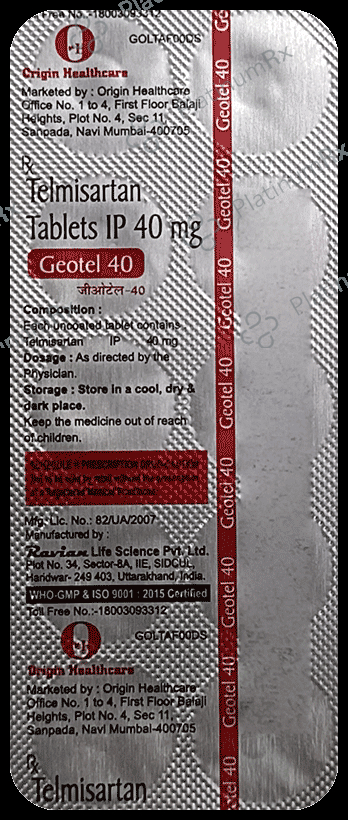 Geotel 40mg Tablet