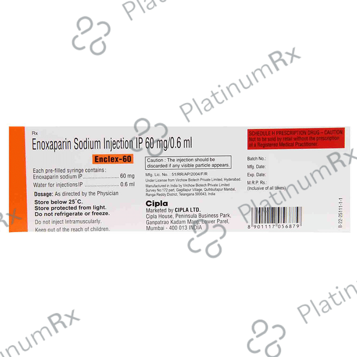 Enclex 60mg Injection 1s