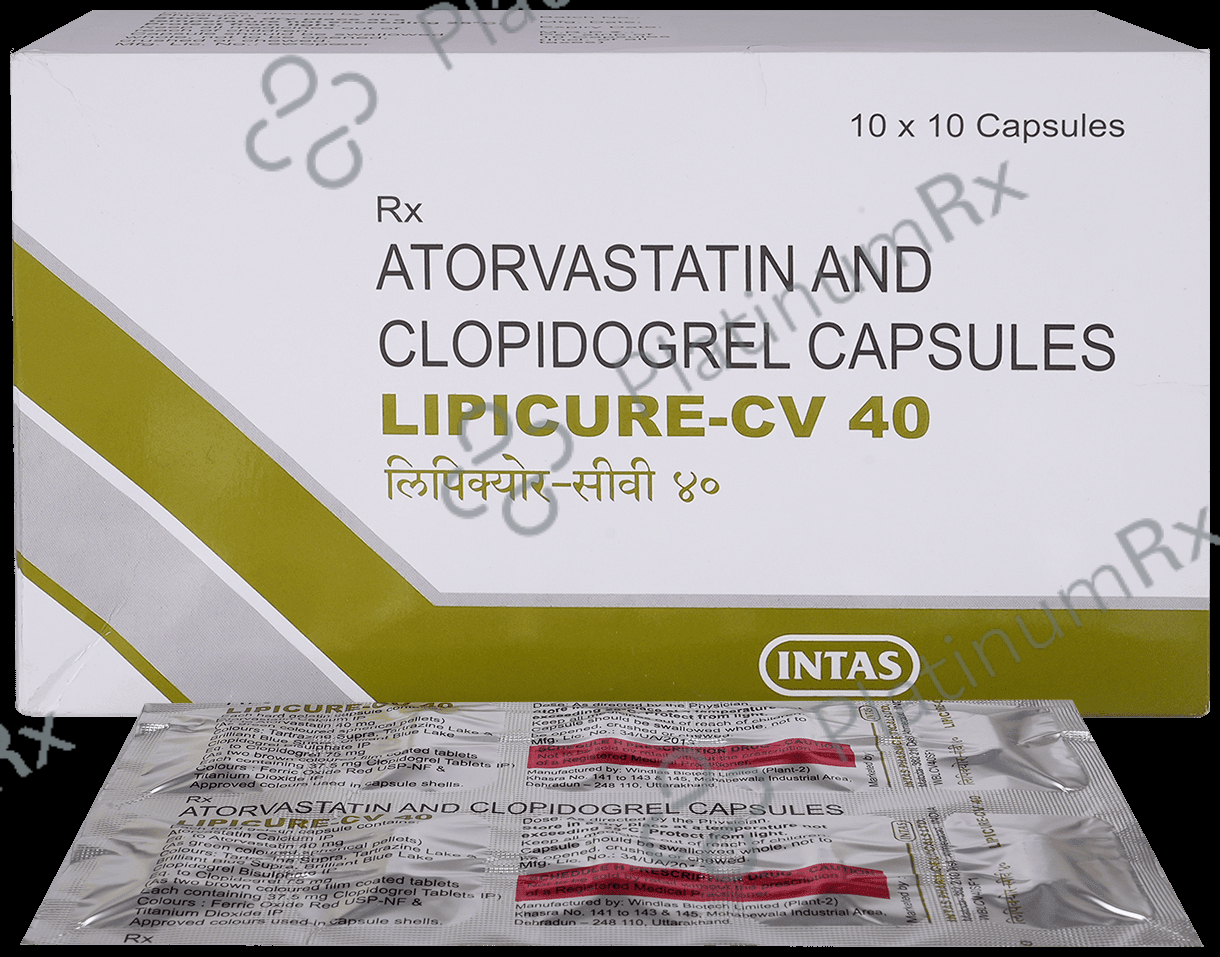Lipicure CV 40/75mg Capsule 10s