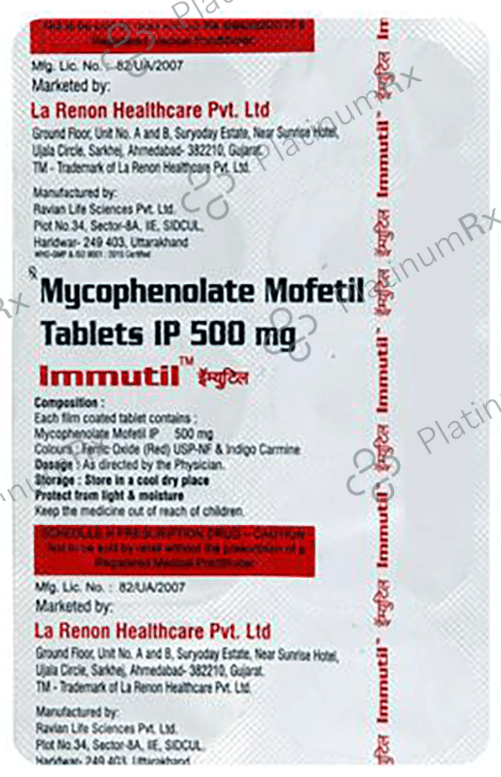 Immutil 500mg Tablet 10s