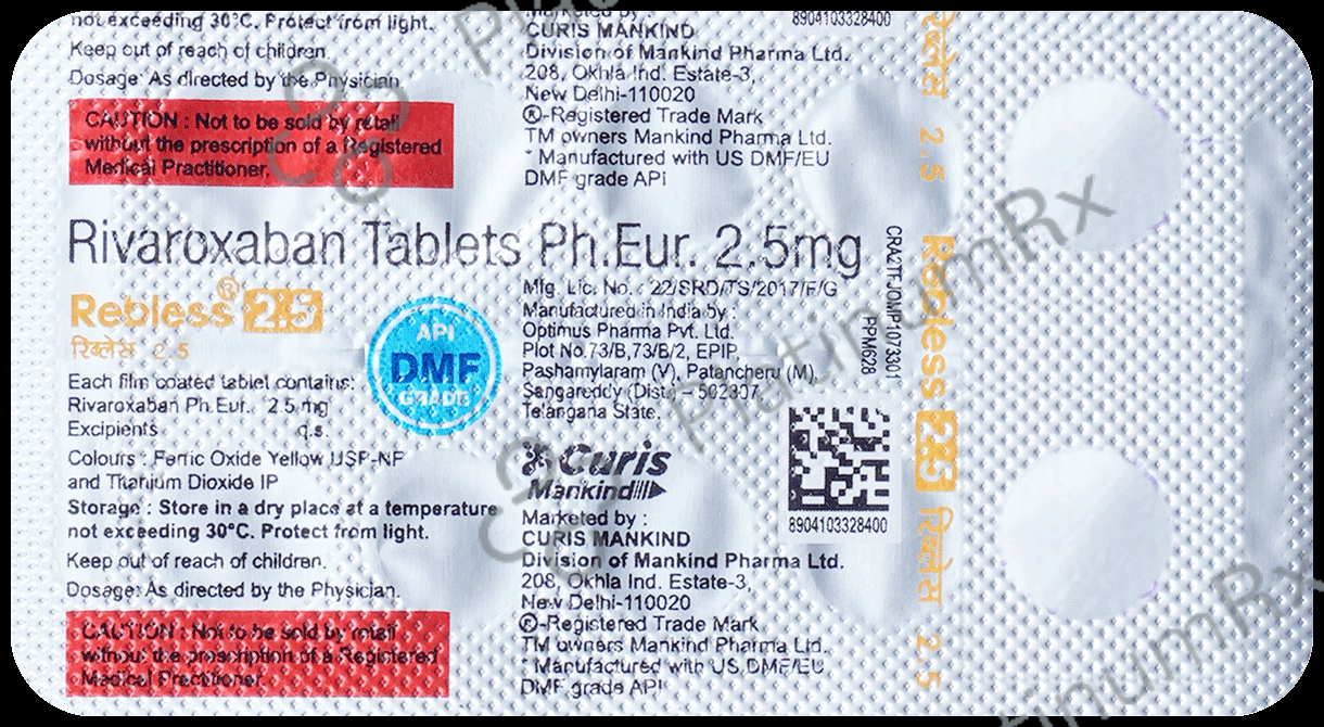 Rebless 2.5mg Tablet 10 tablets