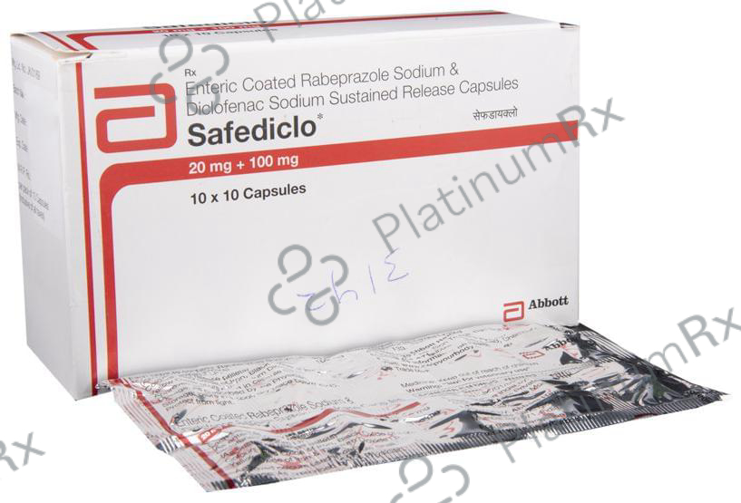 Safediclo 20/100mg Capsule SR 10s