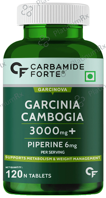 Carbamide Forte Garcinia Cambogia with Piperine for Metabolism & Weight Management - Tablet