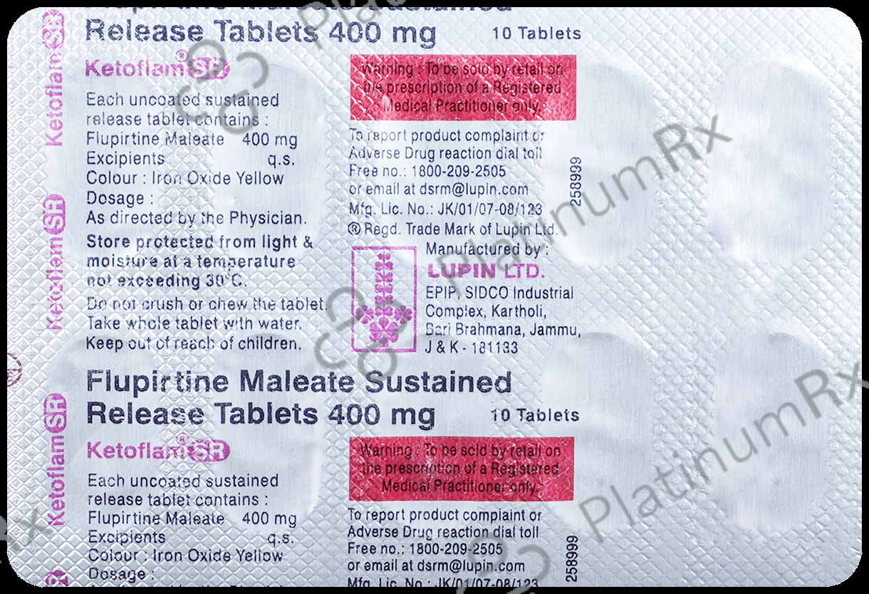 Ketoflam 400mg Tablet SR 10s