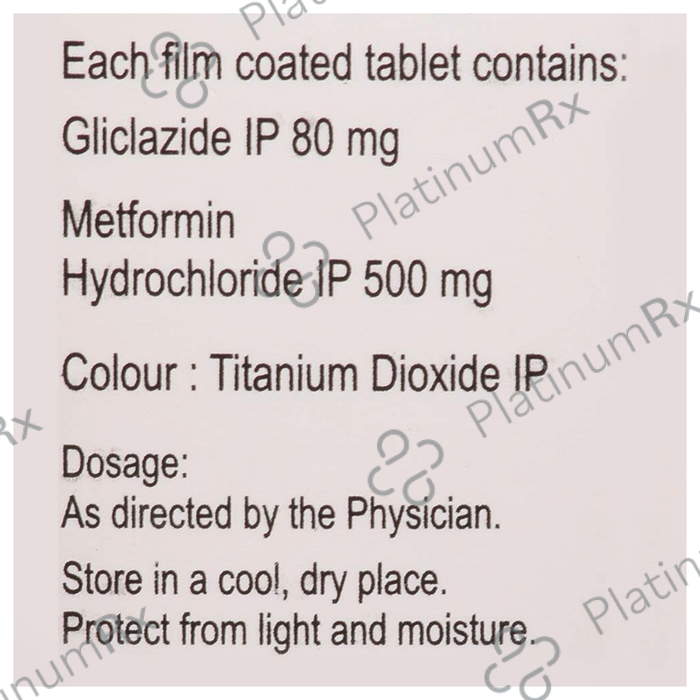 Diabend M 80/500mg Tablet 10s