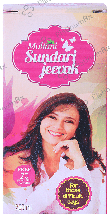 Multani Sundari Jeevak Syrup with 20 Jeevak Plus Capsule