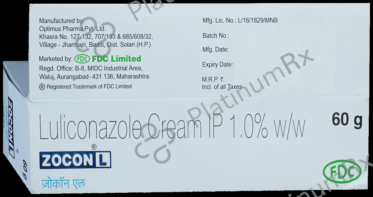 Zocon L Cream 60 Cream