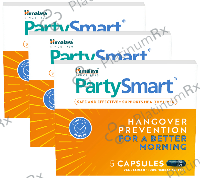 Himalaya PartySmart Capsule (5 Each) 3 bottles