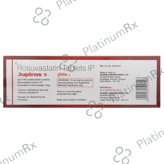 Jupiros 5mg Tablet 15s