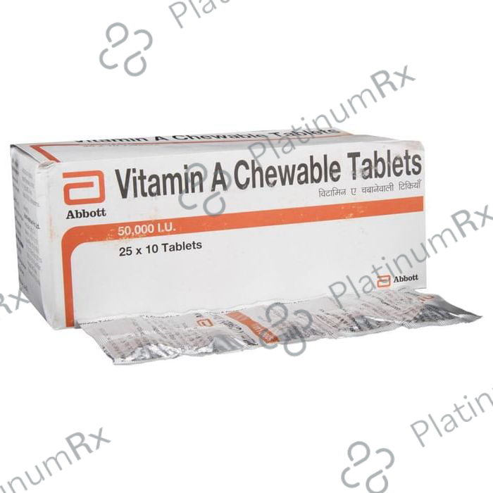Vitamin A 50000IU Chewable Tablet 10s