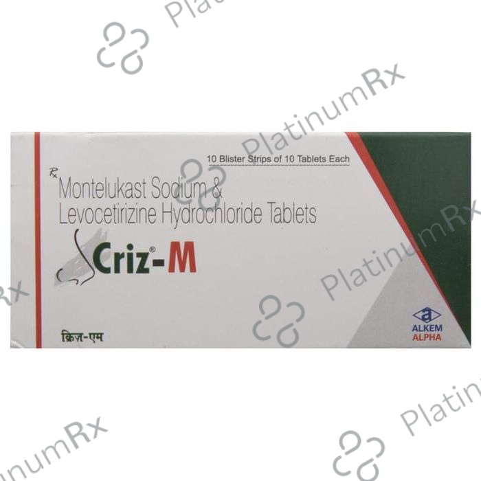 Criz M 5/10mg Tablet 10s