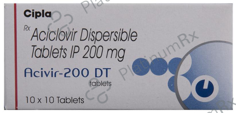 Acivir 200mg DT Tablet 10s
