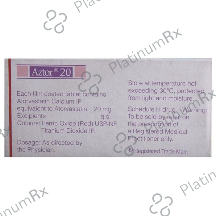 Aztor 20mg Tablet 15s