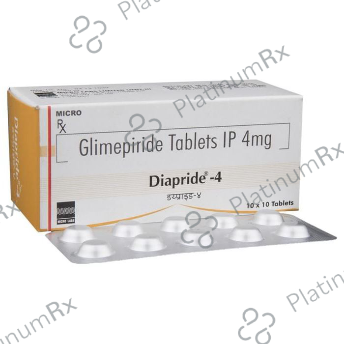 Diapride 4mg Tablet 10s