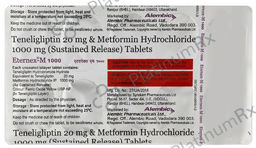 Eternex M 1000/20mg Tablet SR 10s