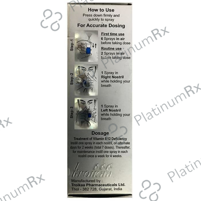 Nasocobal 2500mcg Nasal Spray 1s