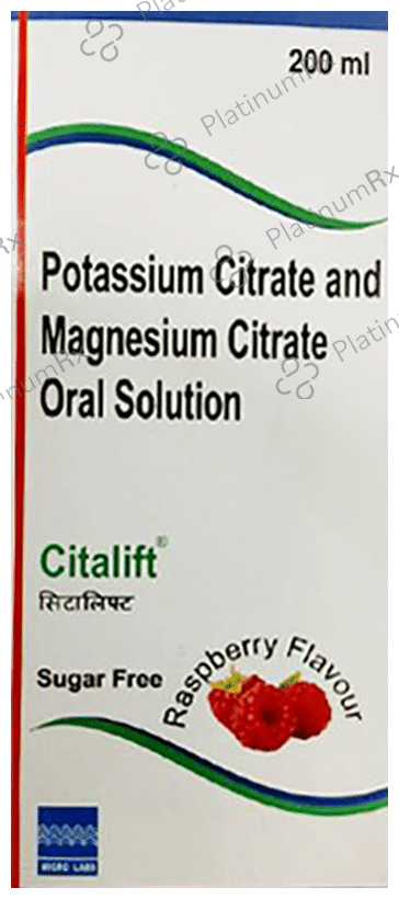 Citalift Oral Solution Raspberry Sugar Free