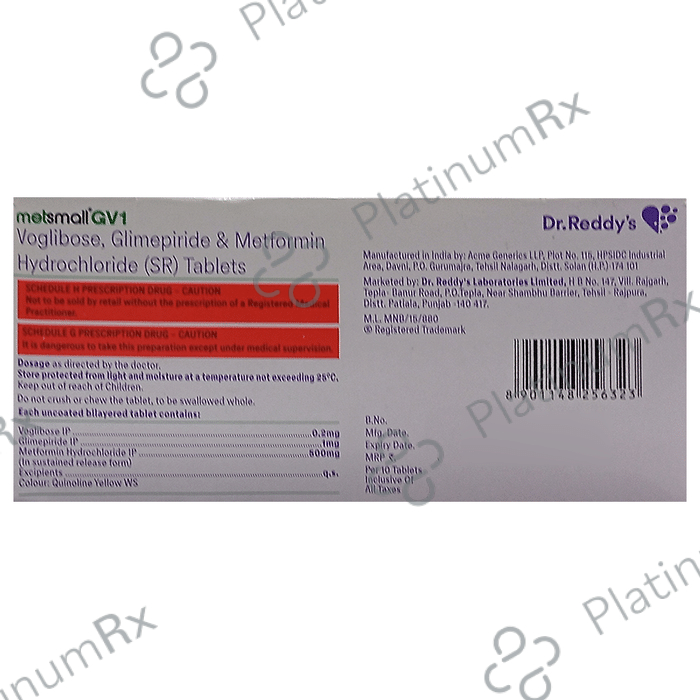 Metsmall GV 1 Tablet SR 10s