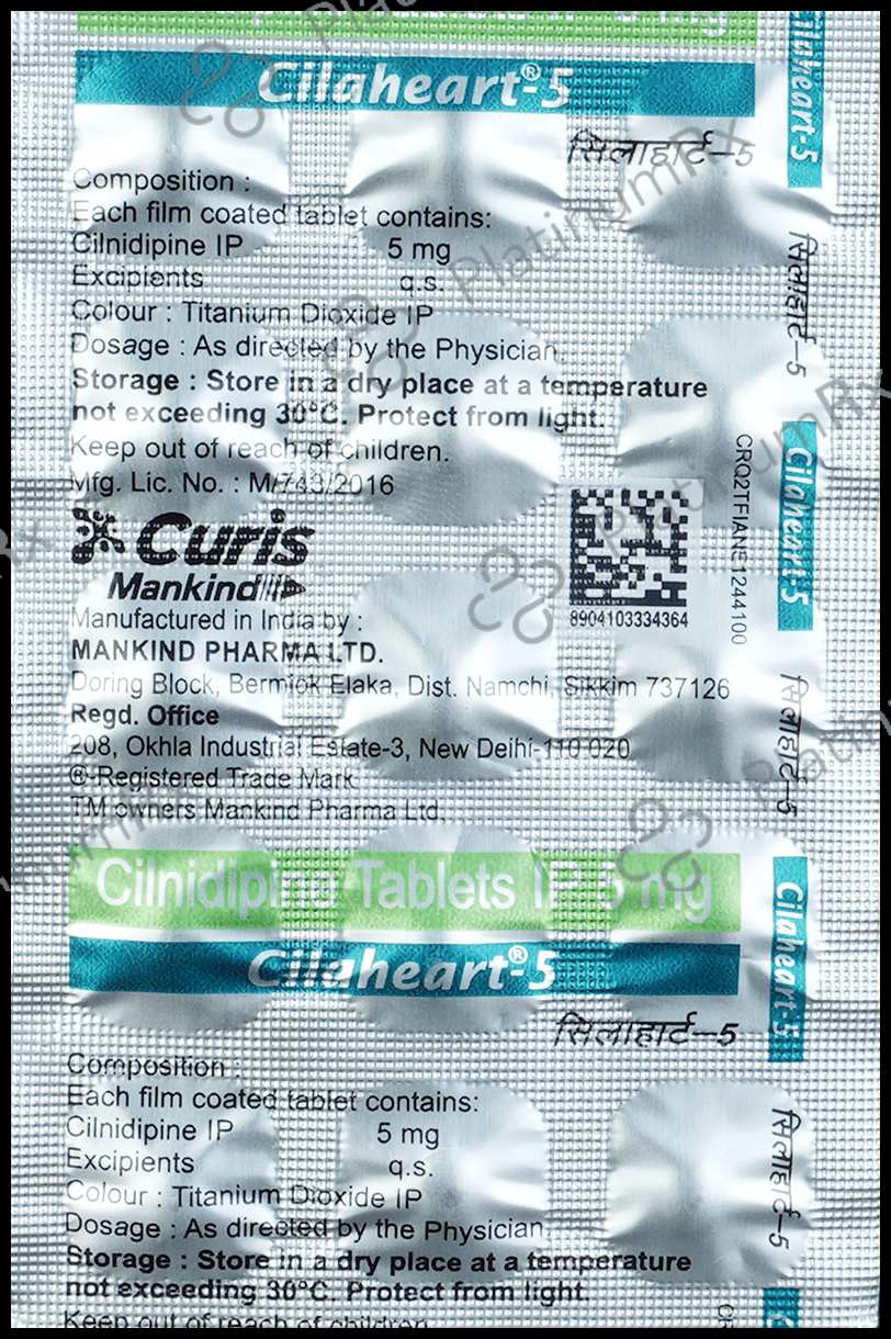 Cilaheart 5mg Tablet 15s