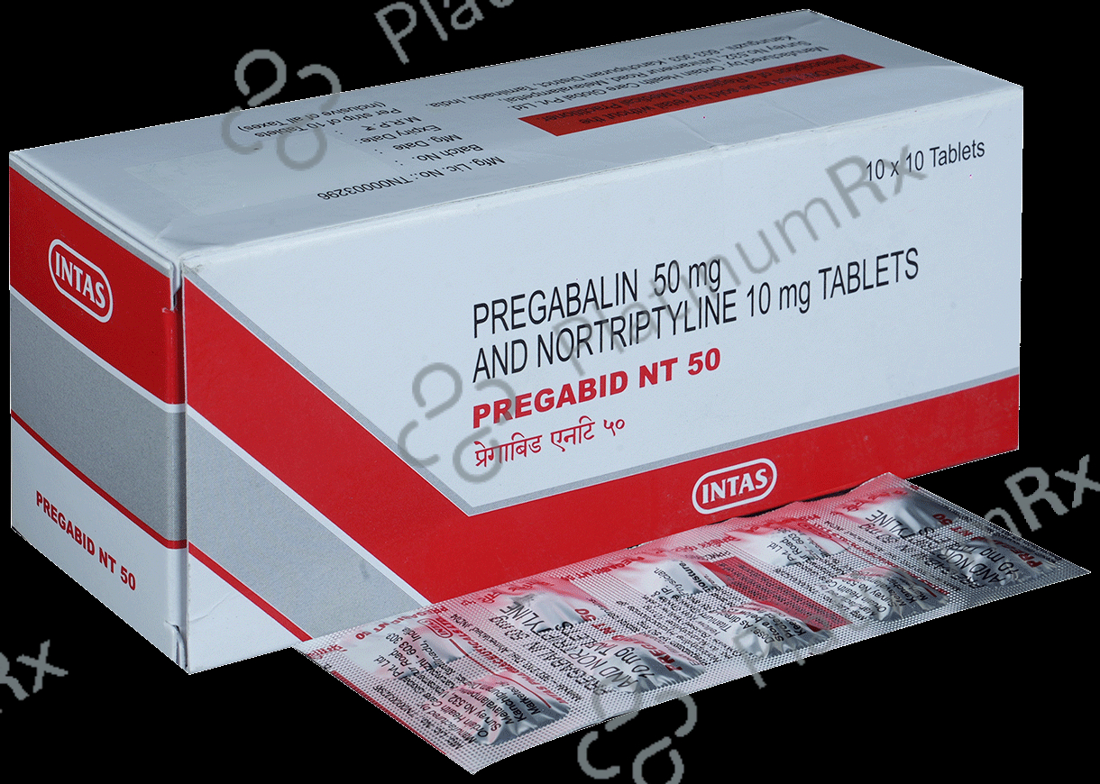 Pregabid NT 50mg/10mg Tablet