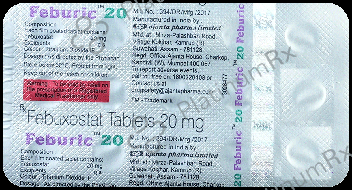 Feburic 20mg Tablet 15s