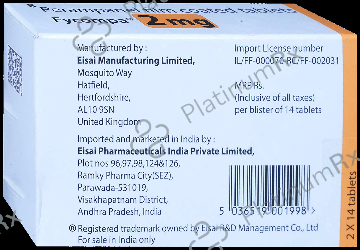 Fycompa 2mg Tablet 14s