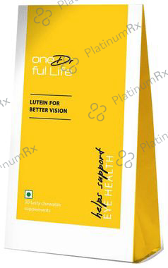 oneDrful Life Lutein Gummy Supplement for Better Vision Mango