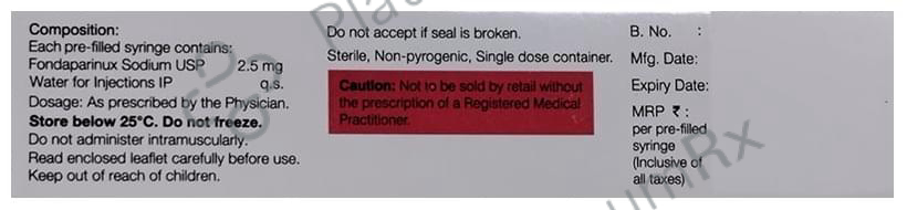 Fondum 2.5mg Injection