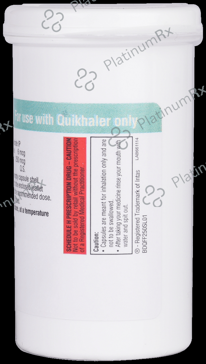 Quikhale FF 6/250mcg Capsule 30s