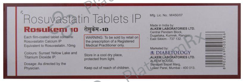 Rosukem 10mg Tablet 15s