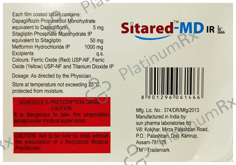 Sitared MD IR 5/50/1000 Tablet 7s