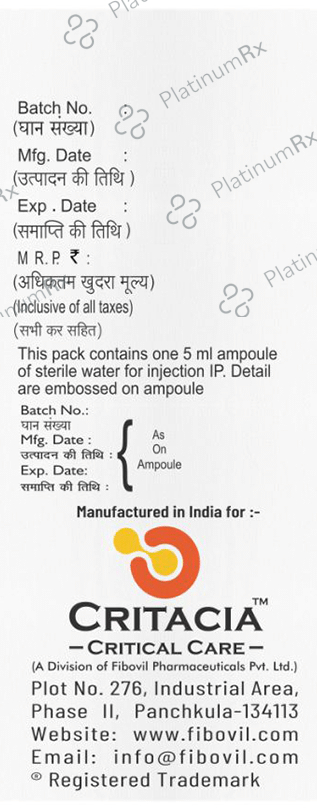 Critcort 60mg Injection