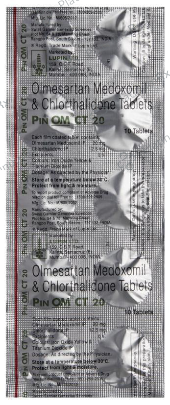 Pinom CT 20/12.5mg Tablet 10s