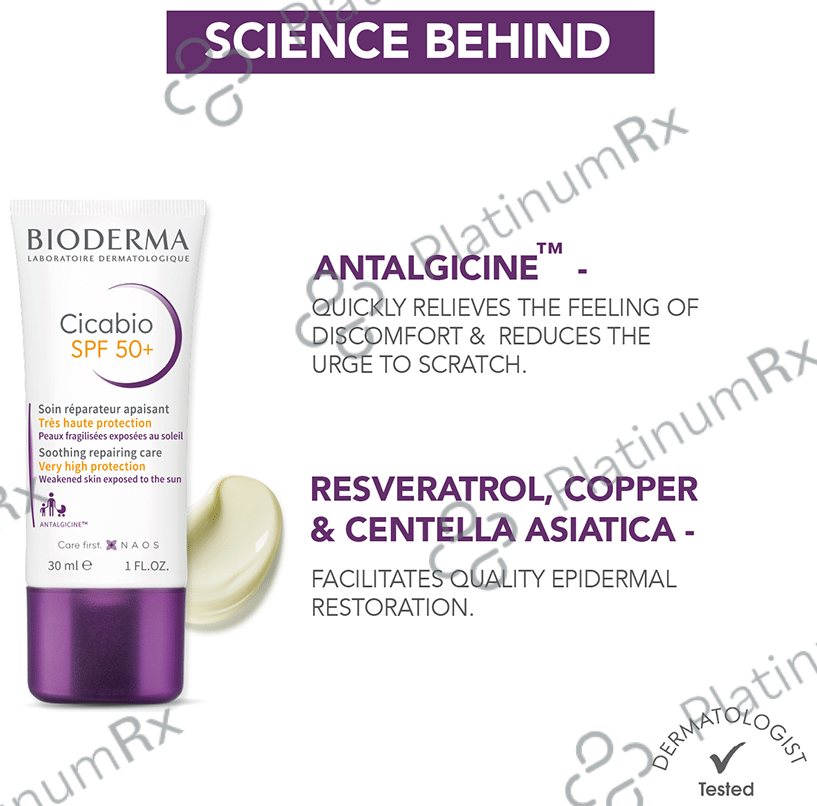 Bioderma Cicabio Soothing Repairing Care SPF 50+ Cream