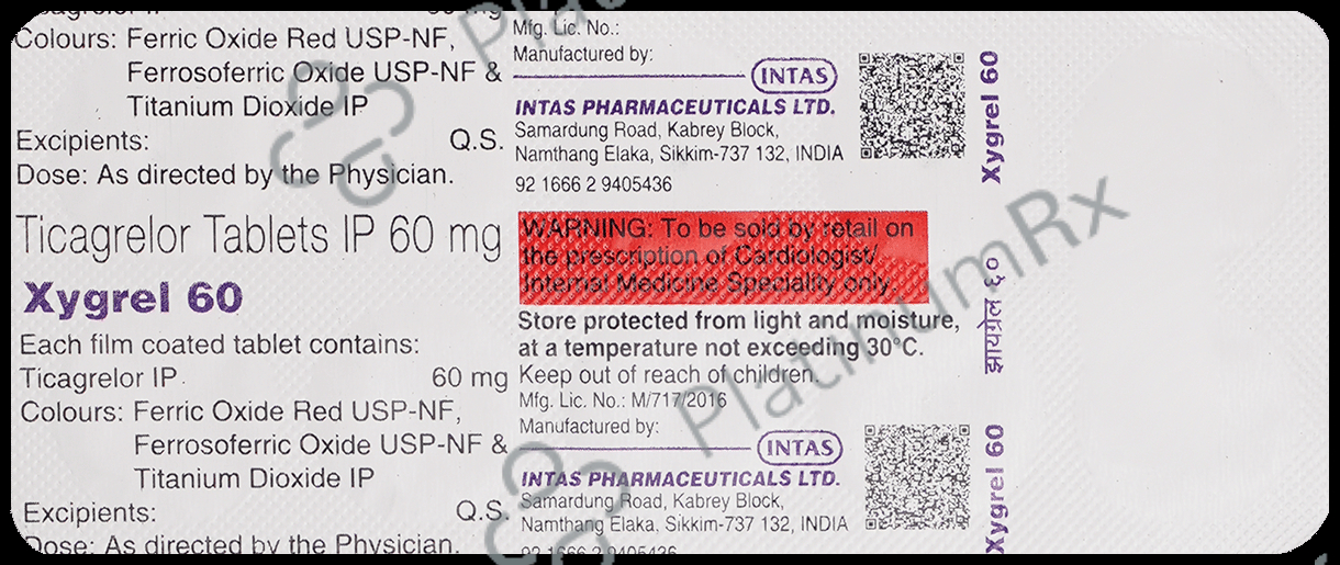 Xygrel 60mg Tablet
