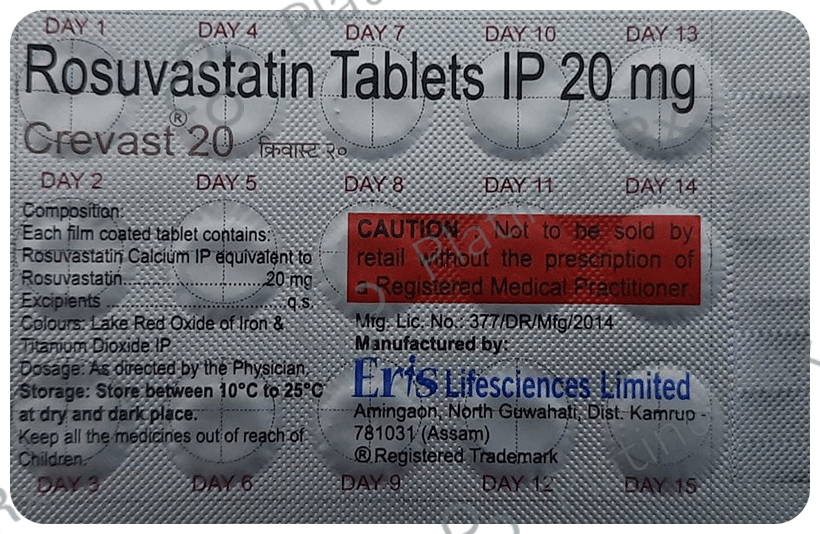 Crevast 20mg Tablet 15s