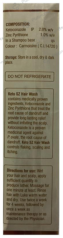 Keto SZ 2/1% Hair Wash 120ml