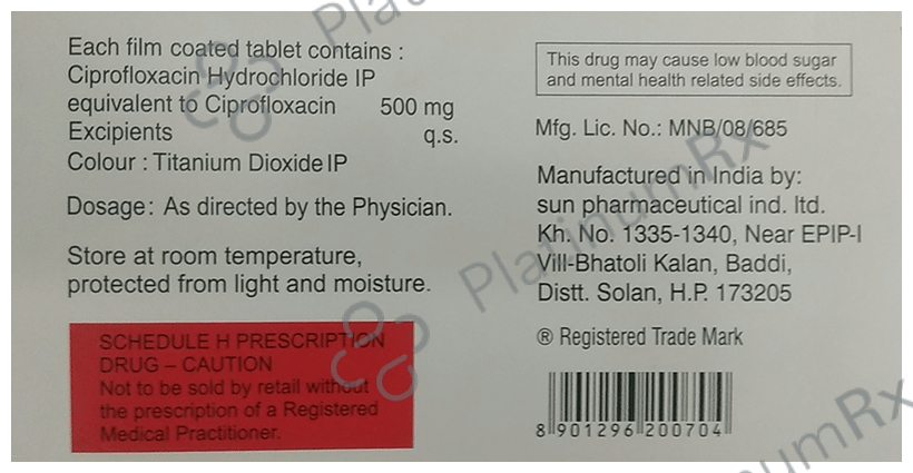 Cifran 500mg Tablet 10s