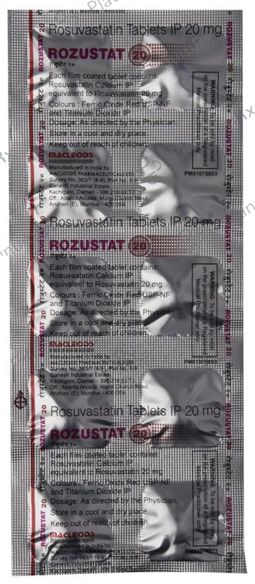 Rozustat 20 Tablet 10 Tablet