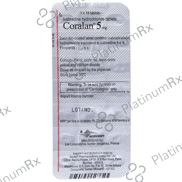 Coralan 5mg Tablet 14s