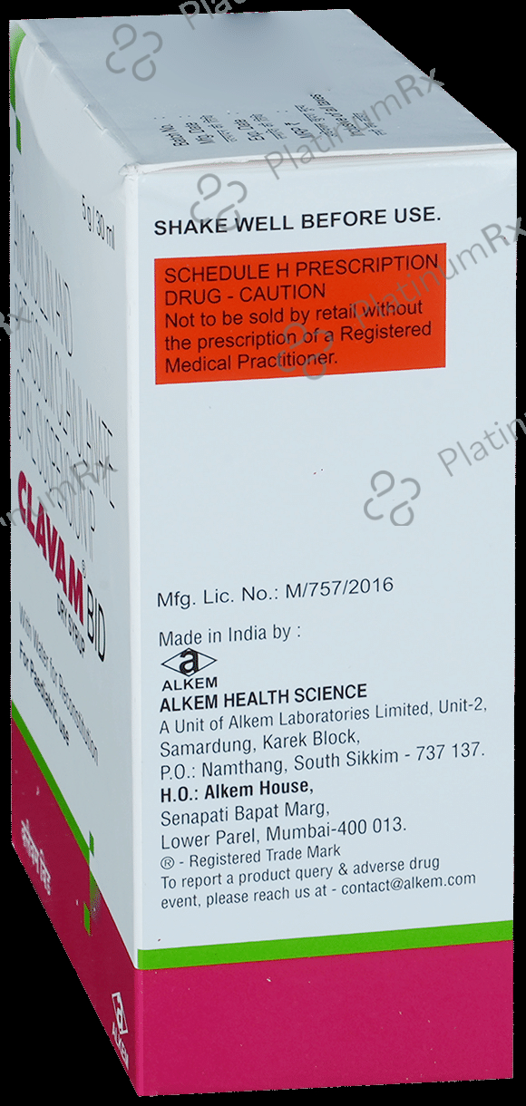 Clavam BID 200/28.5mg Dry Syrup 30ml