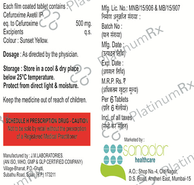 Cefmend 500 Tablet