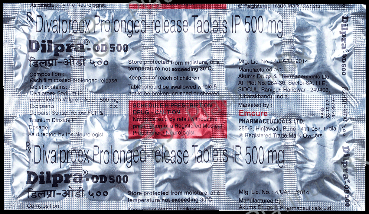 Dilpra OD 500mg Tablet PR 10s