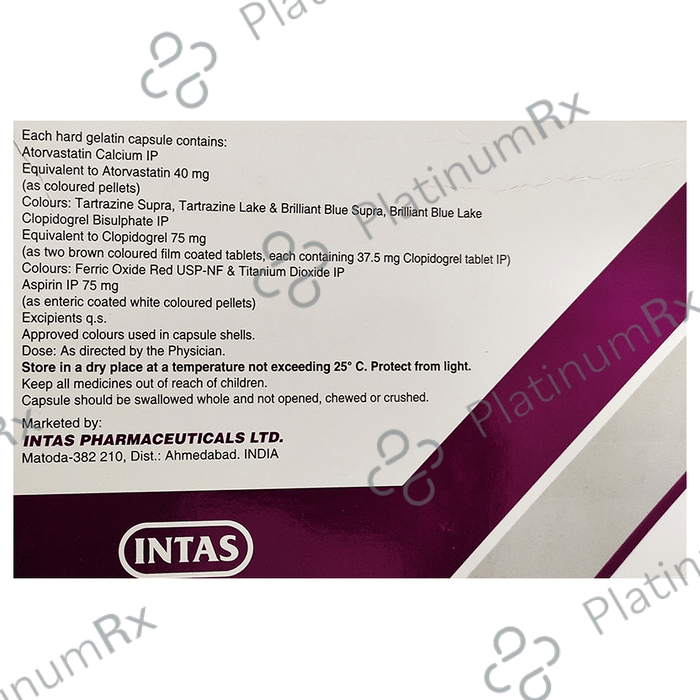 Lipicure Gold 40/75/75mg Capsule 10s