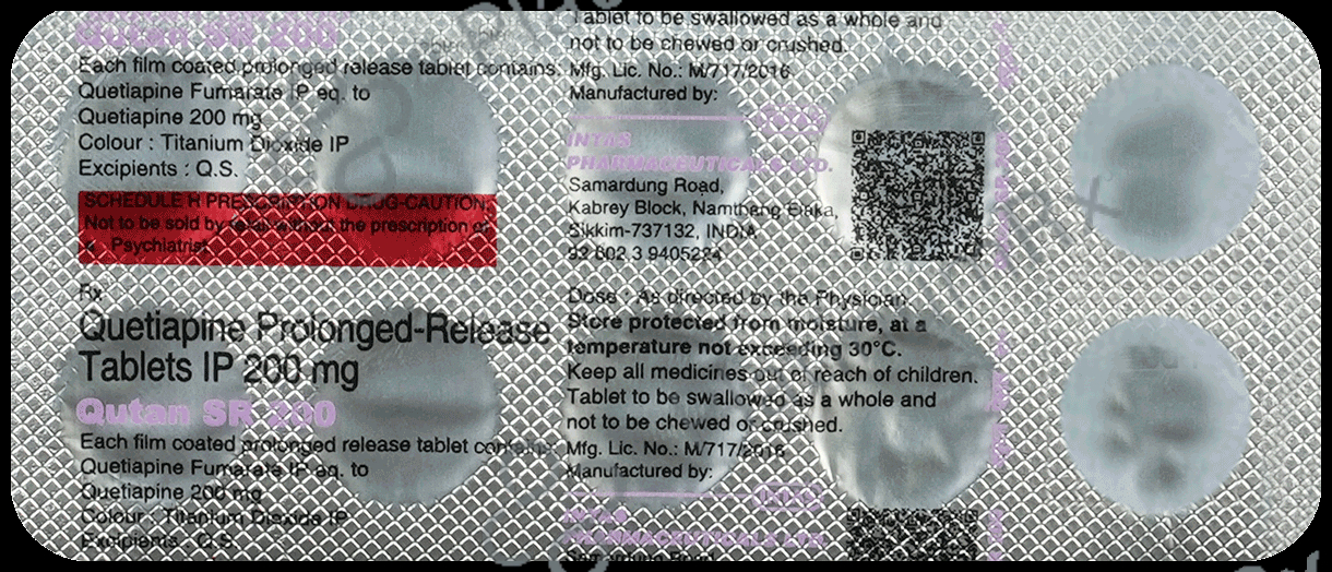 Qutan SR 200mg Tablet 10s