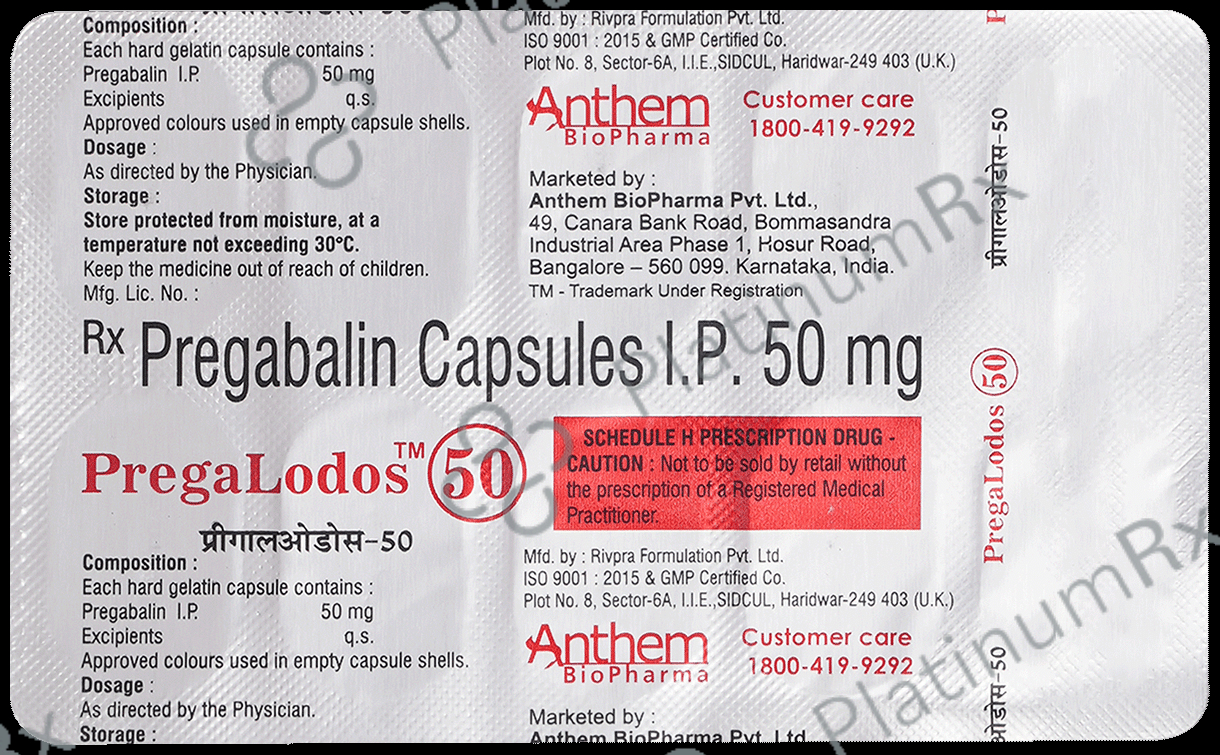 Pregalodos 50mg Capsule