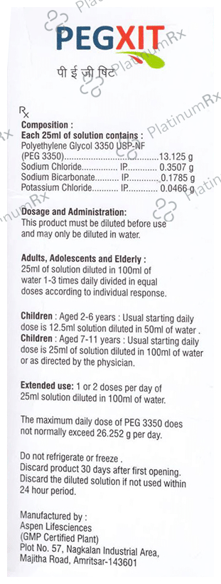 Pegxit Oral Solution 200 Oral Solution