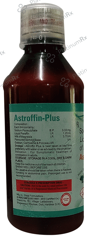 Astroffin-Plus Syrup Mint Sugar Free